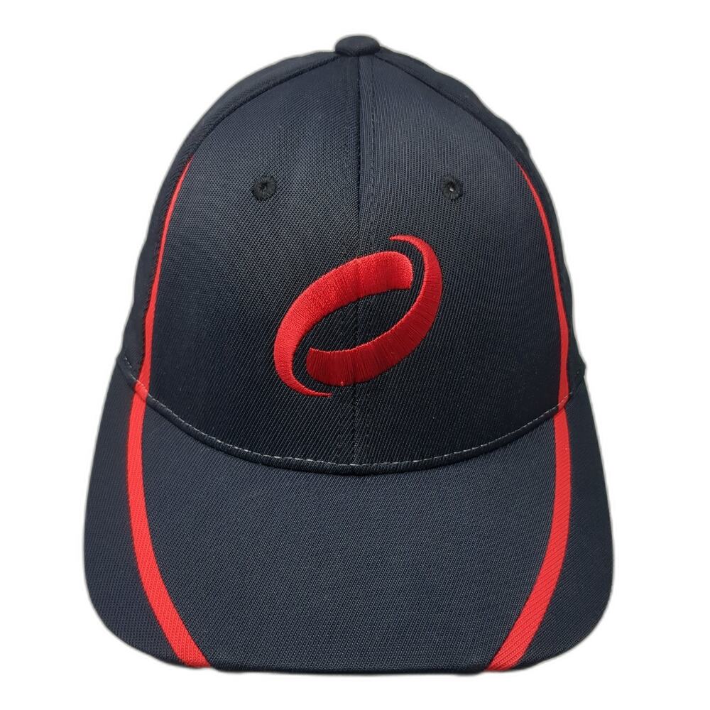 Prg Fitted Hat Solid Black Medium Embroidered Log… - image 1